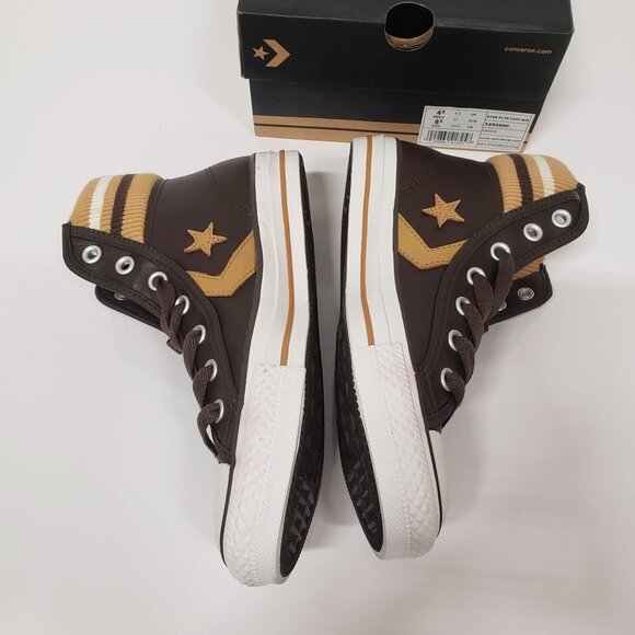 Converse Star Player Cuff Rib Mid Sneakers‎ in Choco - Size M/4.5 W/6.5 - Picture 7 of 11